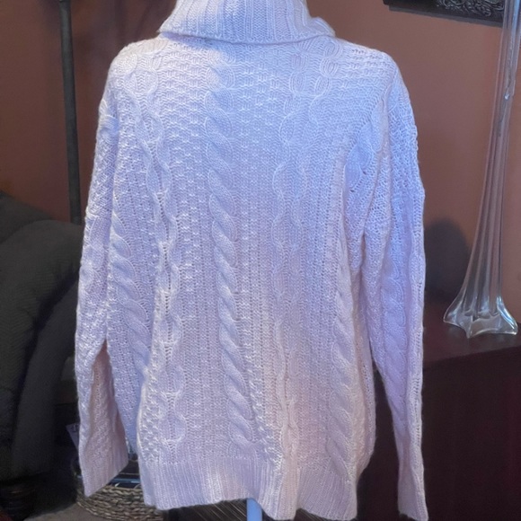 Forever 21 Pink Cowl Neck Cable Sweater - Picture 10 of 11